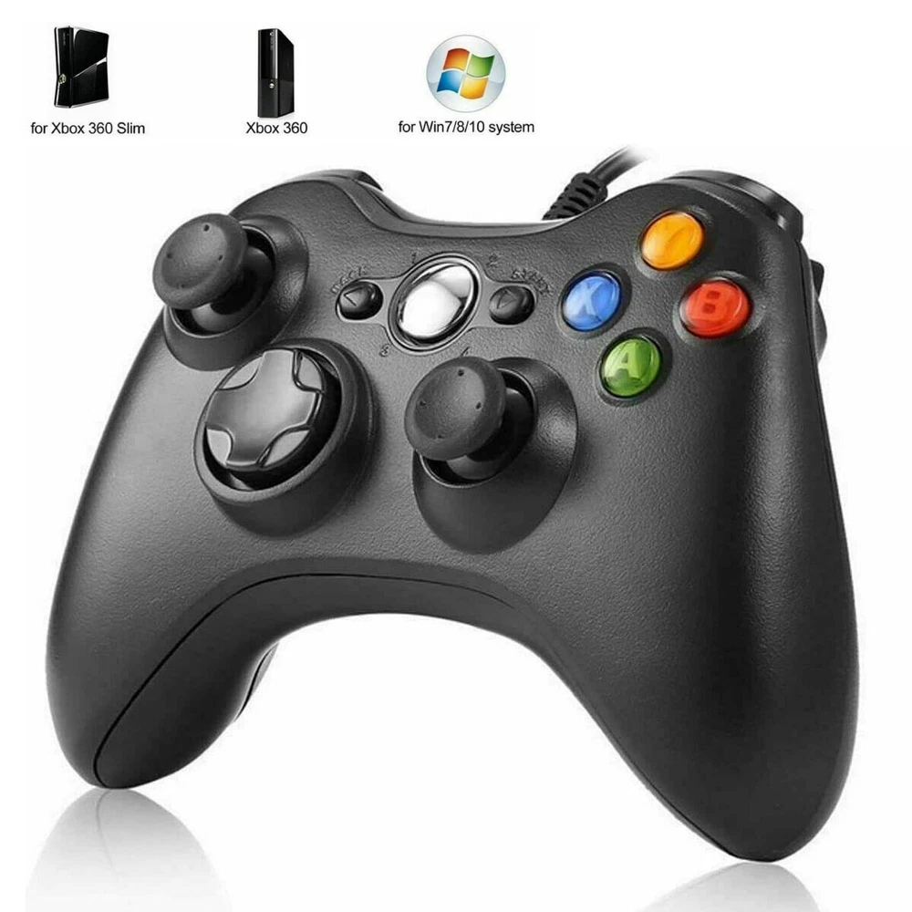 XBOX 360 Wired USB Game Controller Gamepad for Microsoft XBOX 360&PC WIN 7 8 10