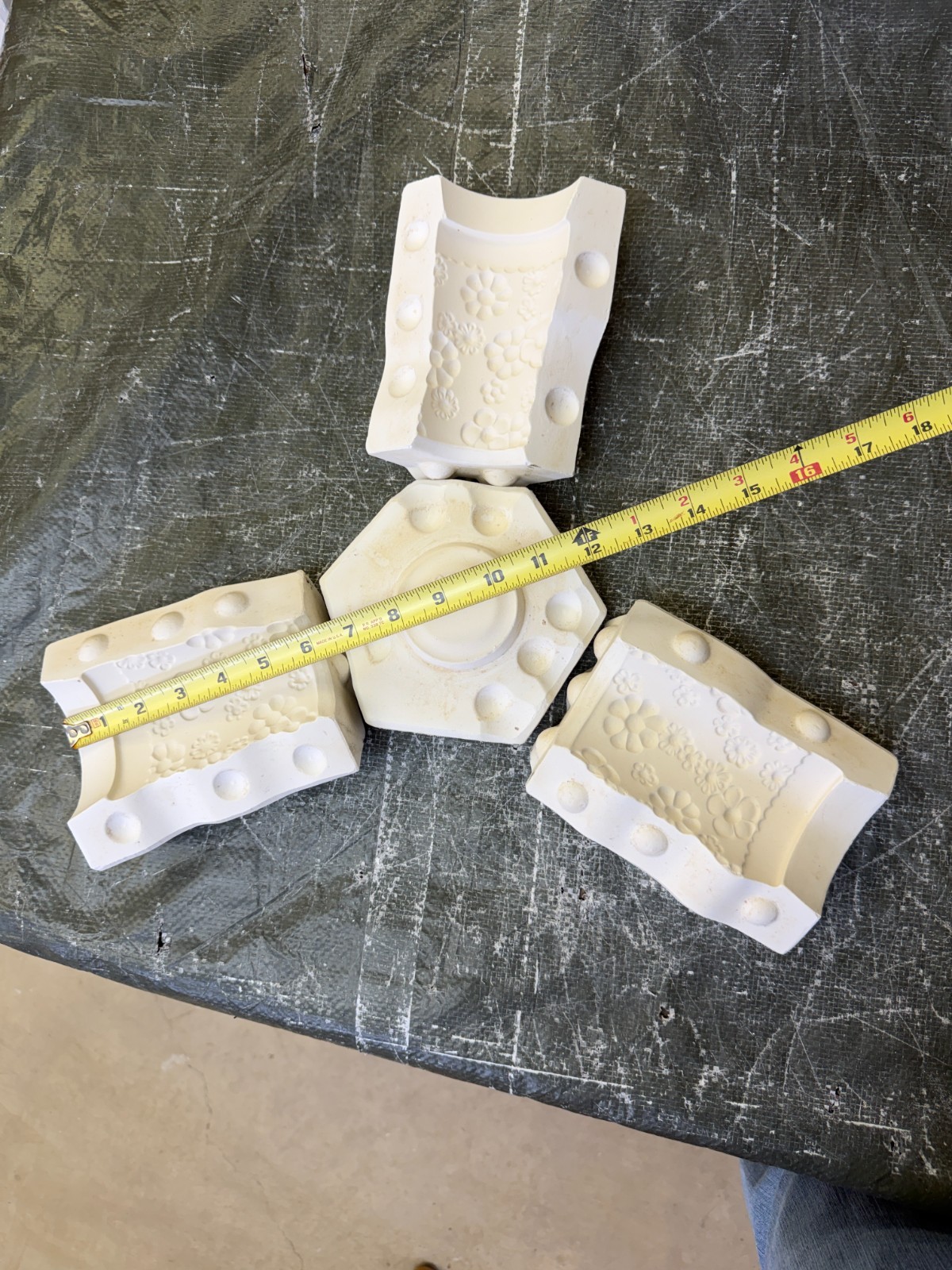 VINTAGE ARNEL'S CERAMIC MOLD #873 DAISY TUMBLER