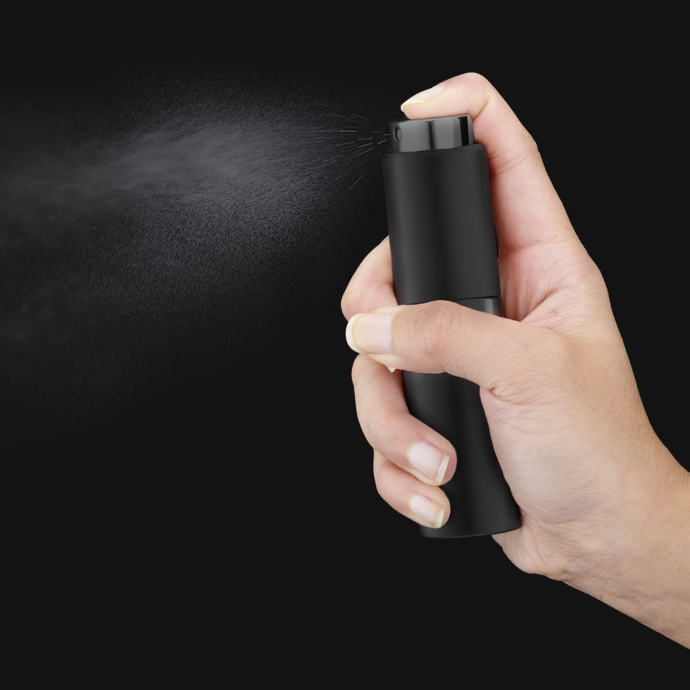 owlyee Perfume Travel Refillable Atomizer Bottle: 20 ml (1 Count), Black
