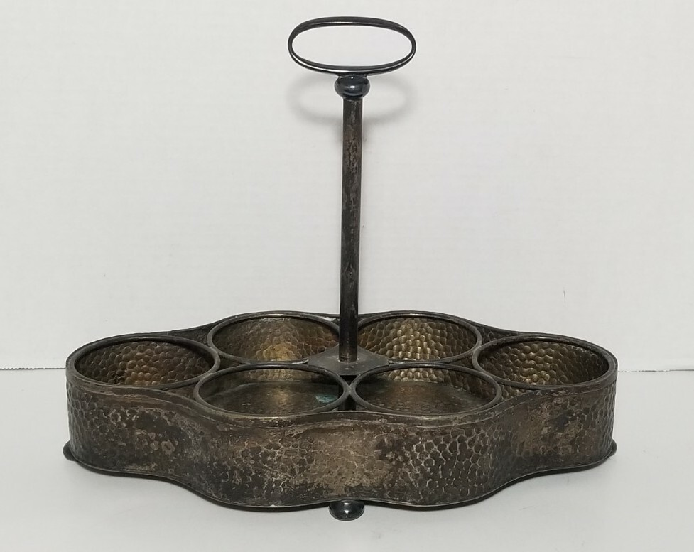 Vintage T & T Tabot and Tibbits Glassware Caddy Barware Drink Holder Carrier