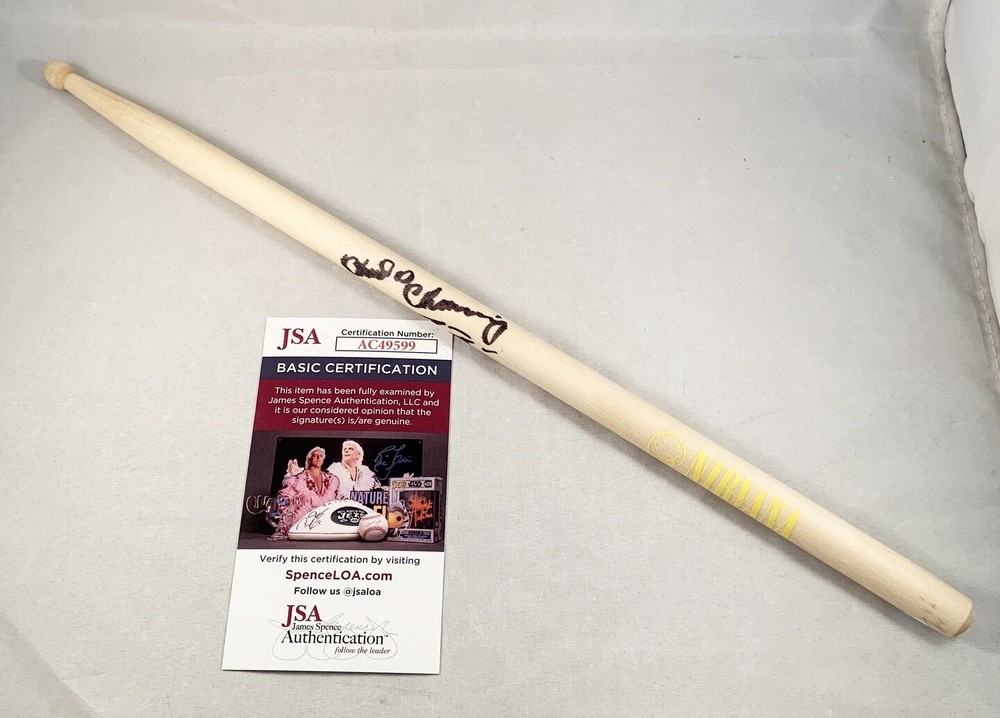 Chad Channing Signed Drumstick Nirvana JSA COA