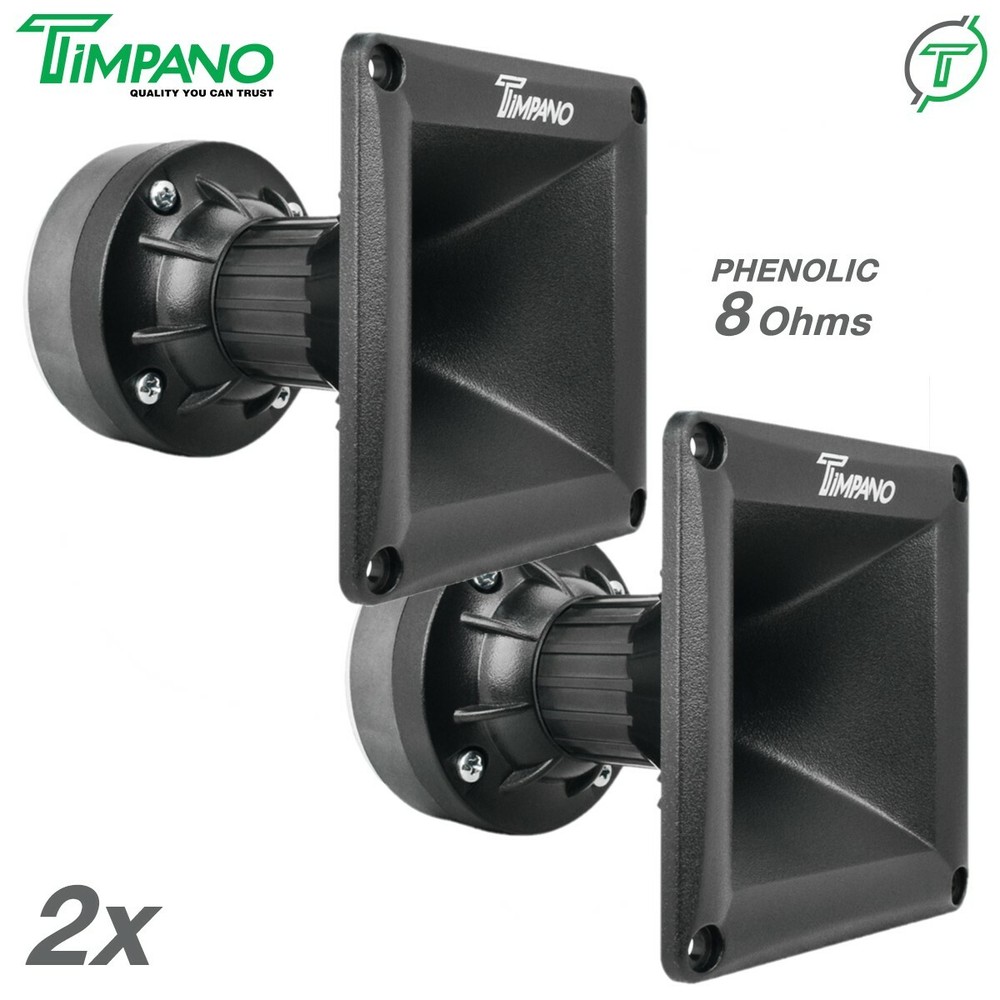 2x Timpano TPT-DH175 1" Ferrite Compression Driver 1in Exit Waveguide Pro Audio