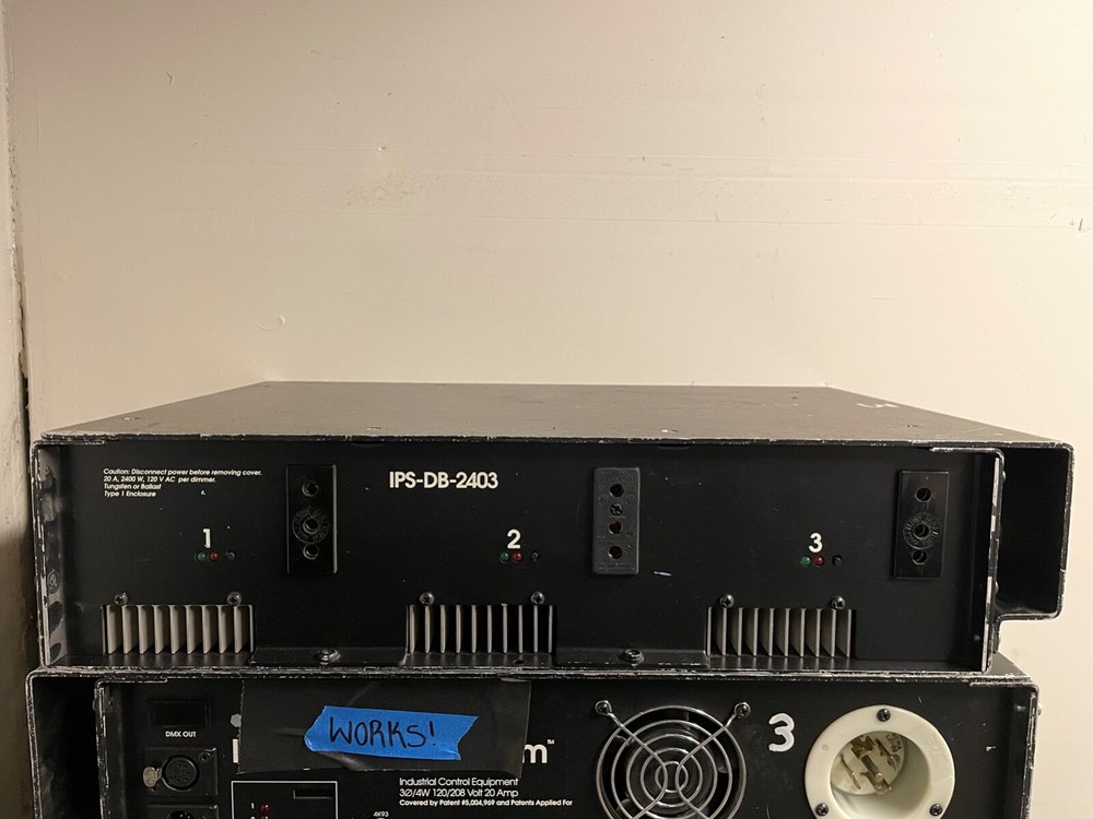 IPS-DB-2403 3-channel dimmer, 20A per dimmer.