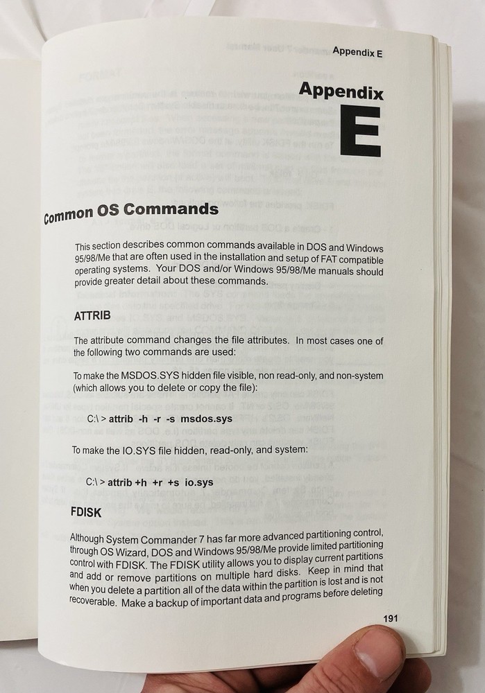 System Commander Version 7 User Manual VCOM Partitioning Guide Windows Linux PB