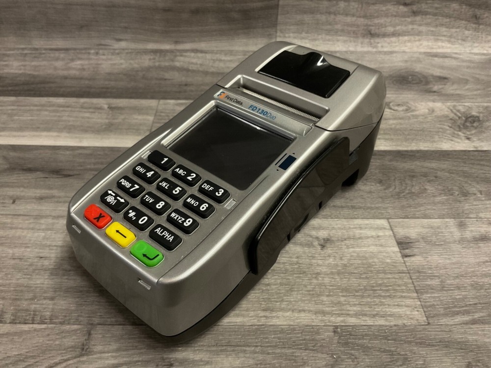 First Data FD130 Duo Credit/Debit Card Machine POS Terminal