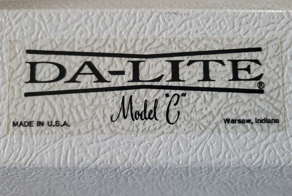 Da-Lite 40237 Model "C" Manual Pull-down Projector Screen 60 x 80" Diagonal 100"