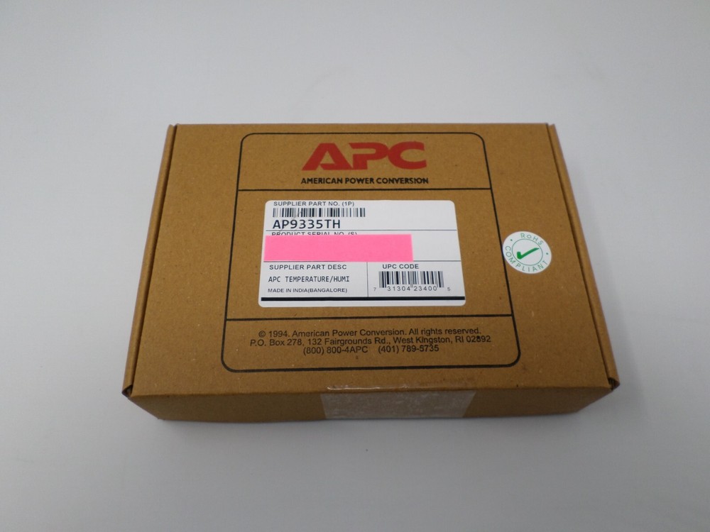 APC AP9335TH Temperature & Humidity Sensor, New Sealed!