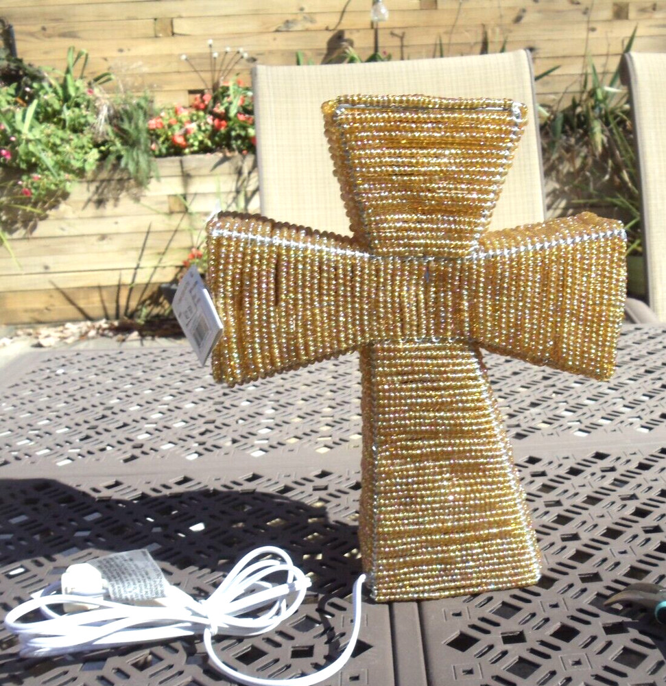 Beaded land: Cross Nightlight