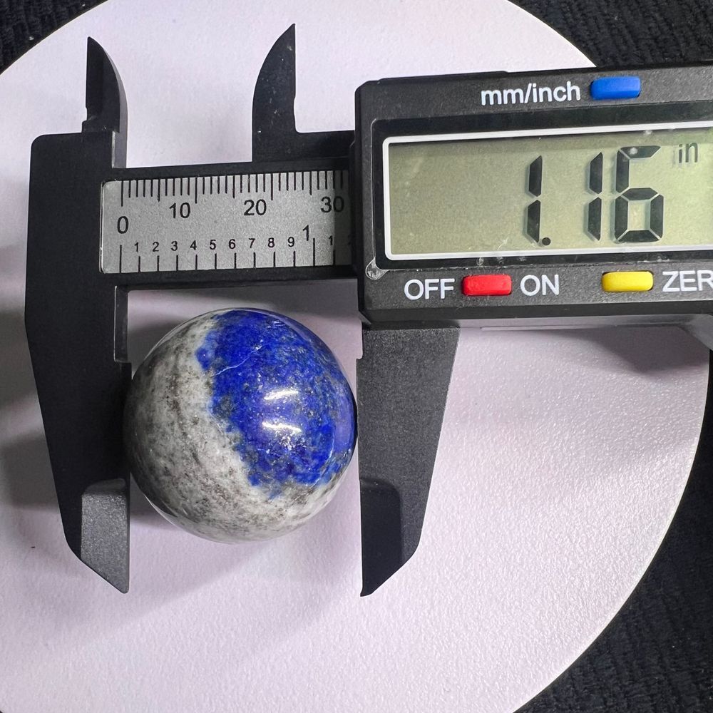Lapis Lazuli Meditation Sphere UV Reactive