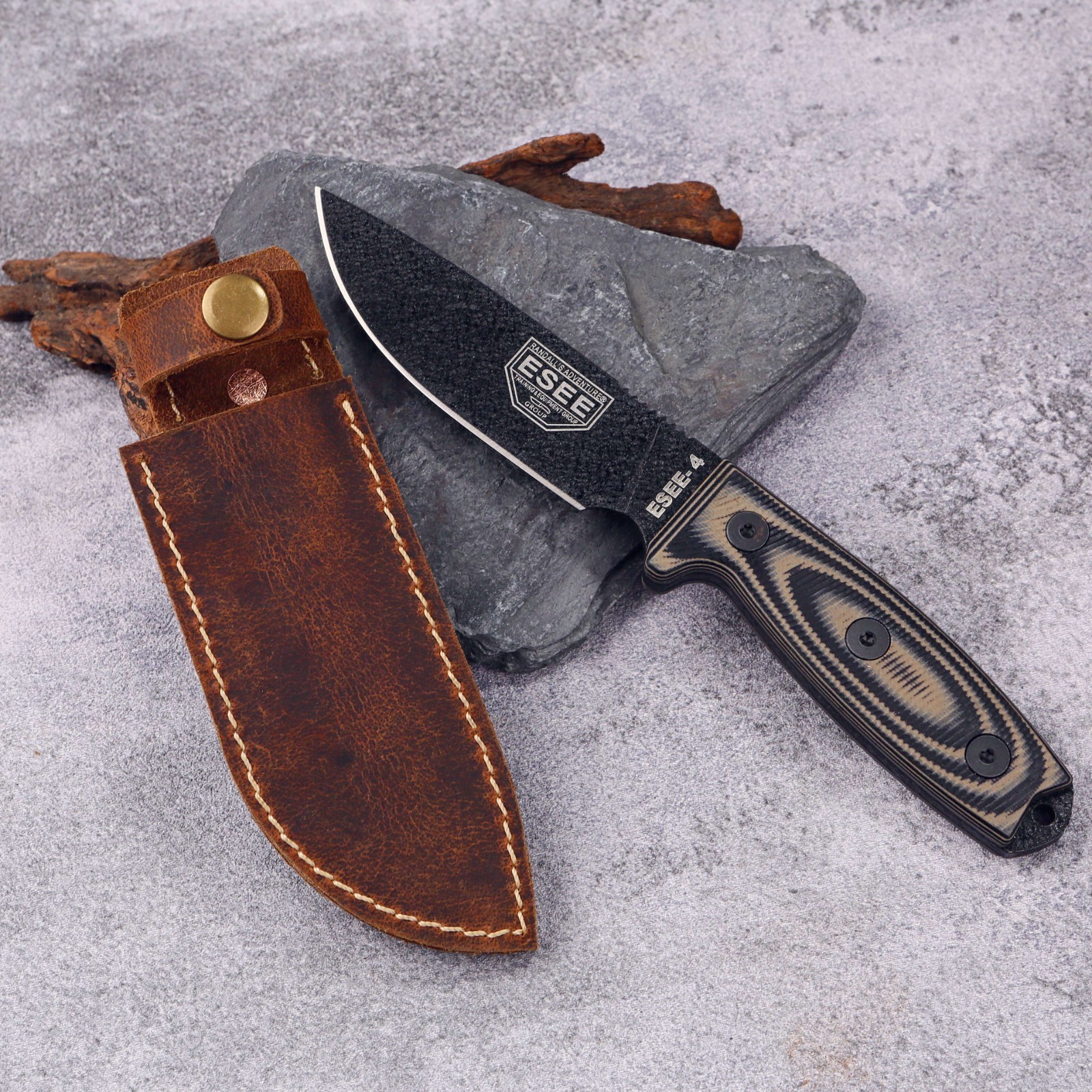 Custom leather sheath for ESEE 4 5 6 Fixed Blade Knife Sheath with belt clip