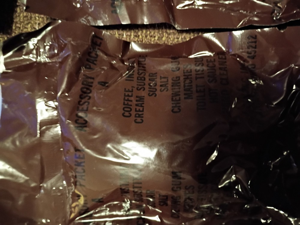 Vintage Vietnam A-Ration Accessory Pack, 5 Total; 1 Pack Crackers