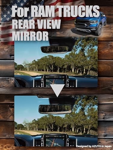 Rear View Mirror Compatible with RAM Trucks
