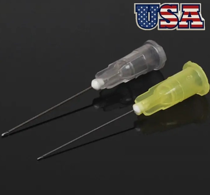 100pcs/Pack Dental Endo Irrigation Needle Syringe Tips Disposable 25G/27G/30G