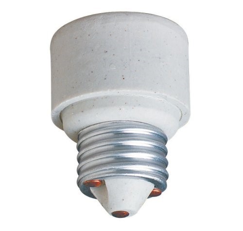 Porcelain Medium Base E26 Extender Socket 22838