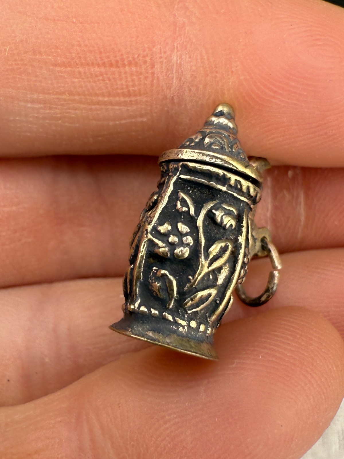 Vintage German Beer Stein Charm 835 Silver