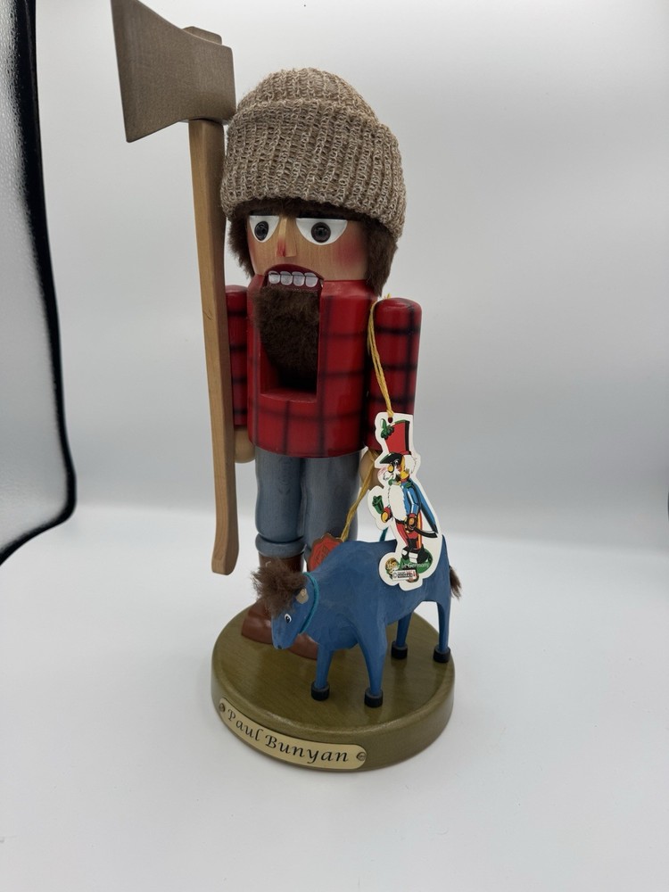 Steinbach 17inch  #178/3000 Paul Bunyan Signed Nutcracker With Box