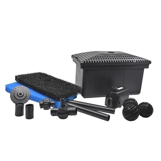 for Ponds and Water Features Medium Filter Kit with Pump Filter Kit