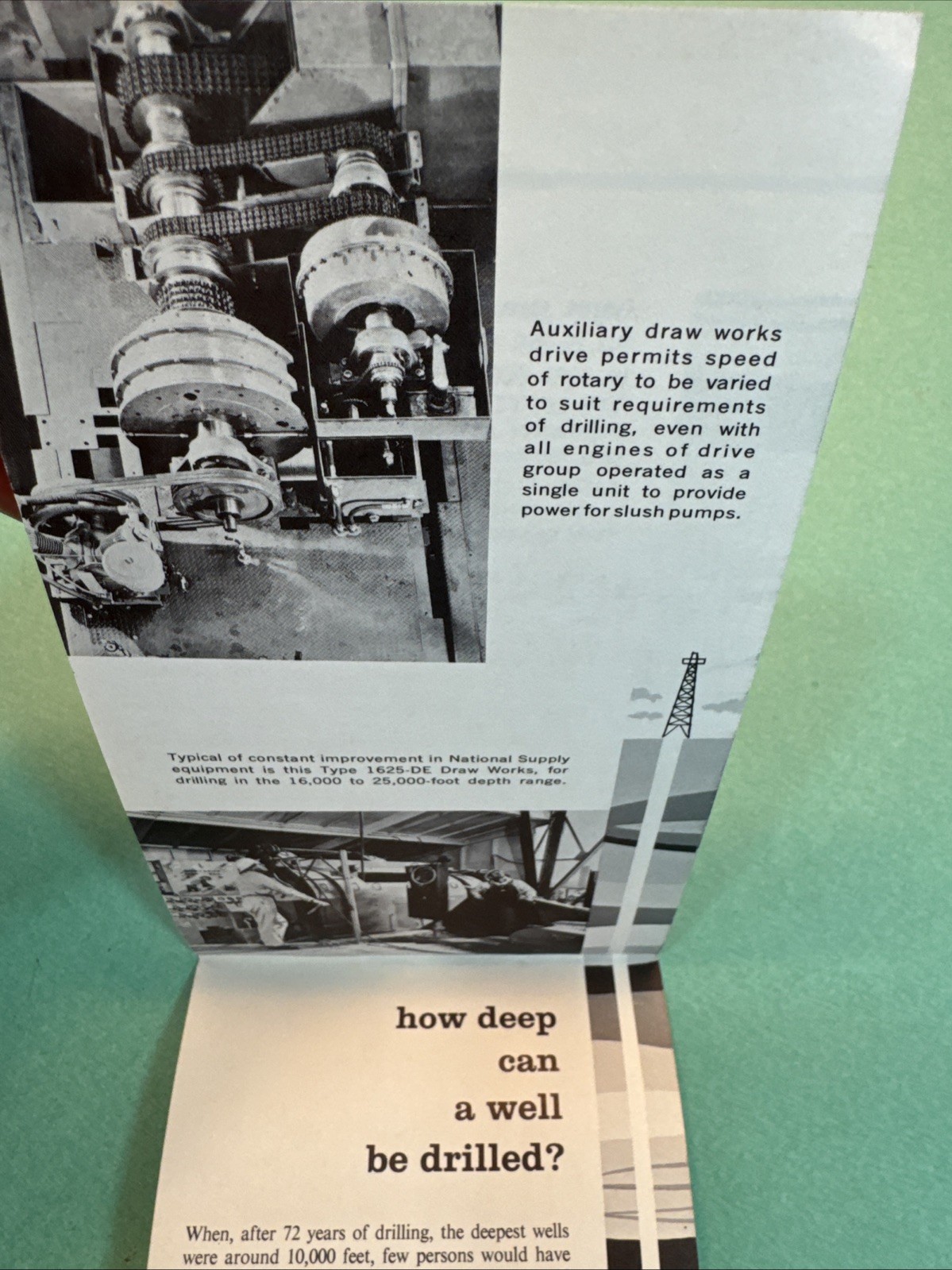 1959 Centennial of Oil Eastern States Expo, Drilling Rig National T-45 Brochure
