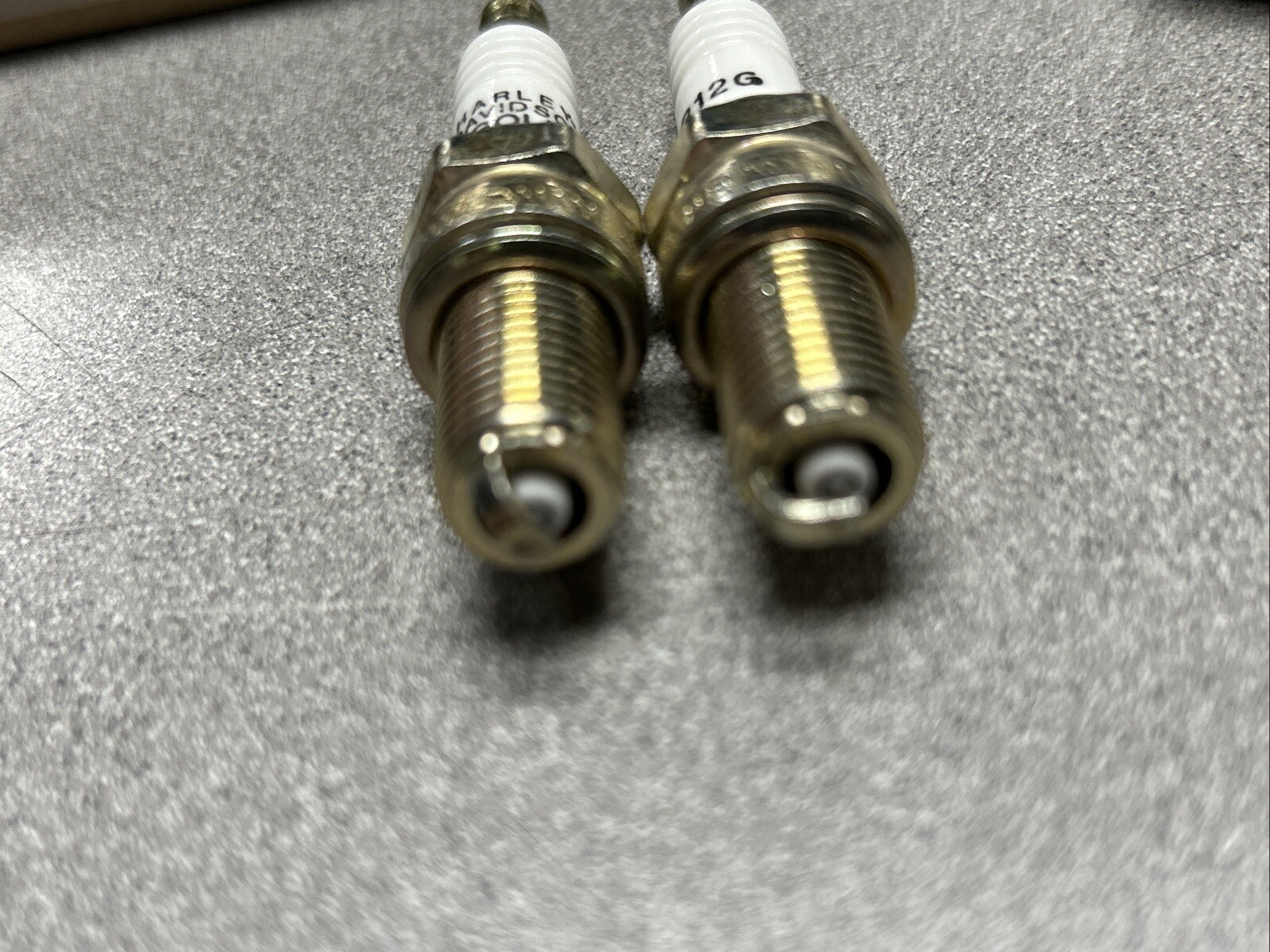 Harley-Davidson NEW OEM Spark Plugs 6R12 GOLD (Pair) for Twin Cam Models