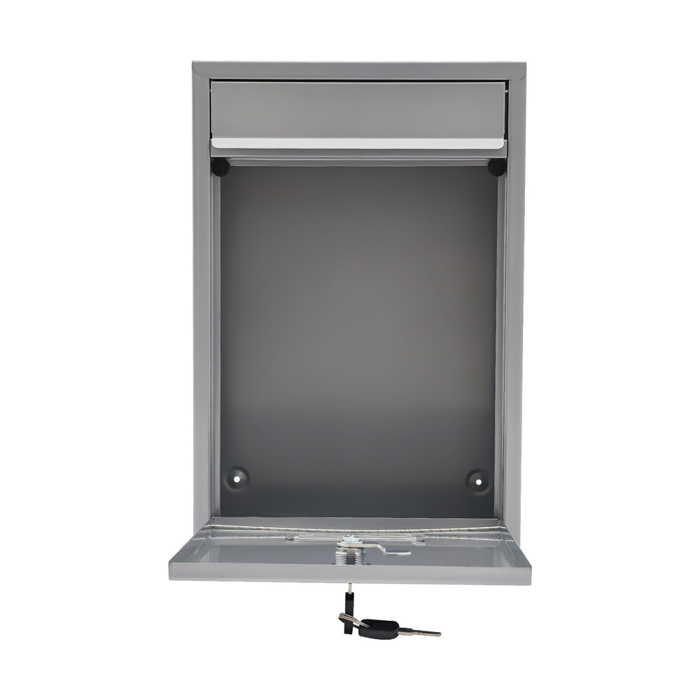 Wall-Mount Mailbox Metal Mailbox with Lock Locking Drop Box 8.46*3.35*12.6 in