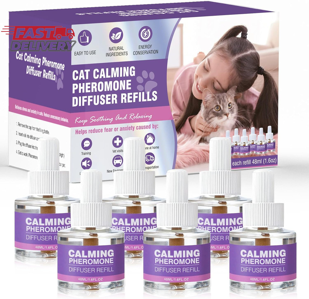 Cat Pheromones Calming Diffuser Refill 6 Pack Multicat Pheromone Diffusers Refil