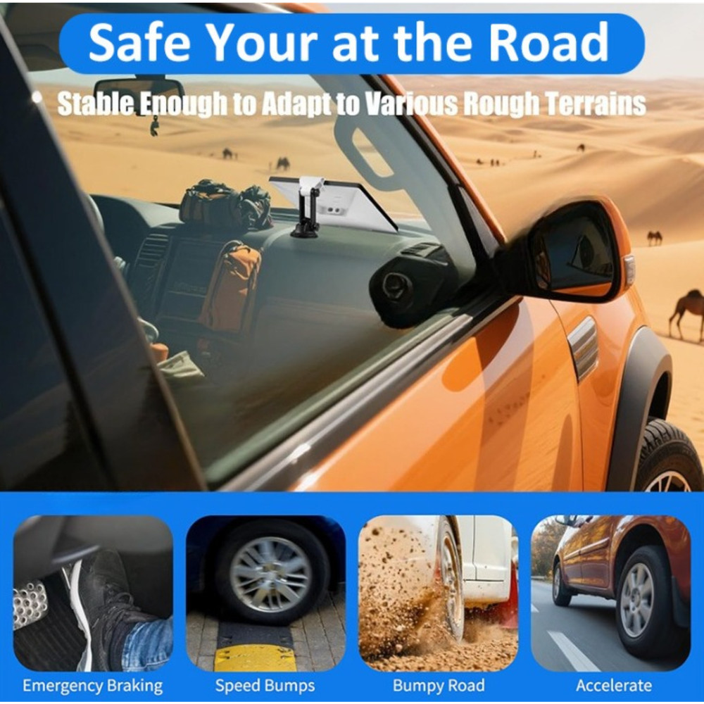 Suction Cup Car Mount for Starlink Mini Dashboard Windshield Adjustable Holder