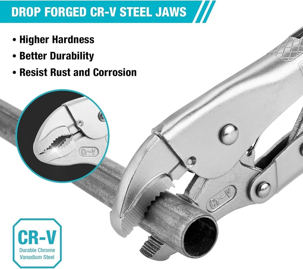 Malco LP10WC Locking Pliers With Wire Cutter 10"