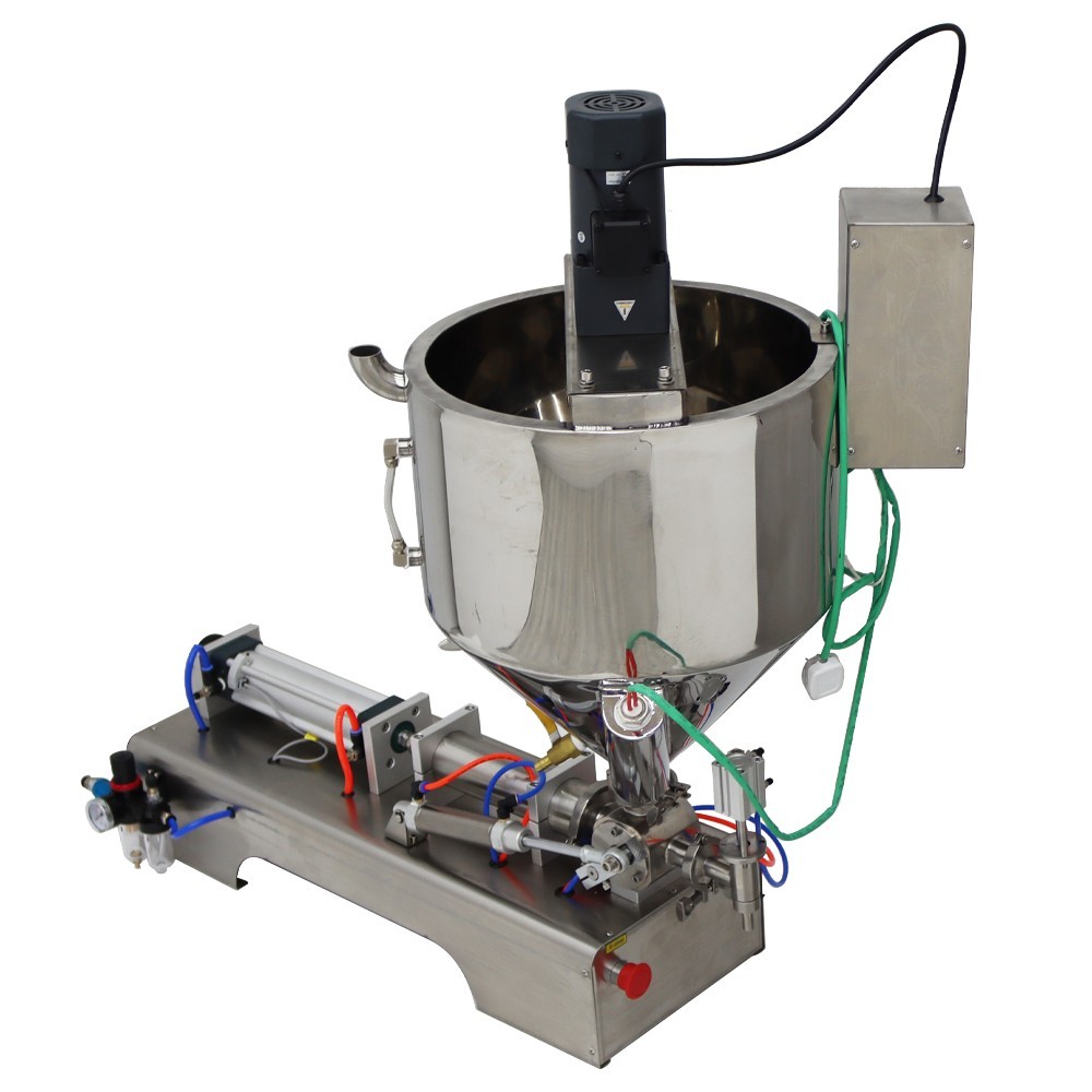 30-300ml Paste Liquid Filling Machine with Heating,Mixing Function Horizontal