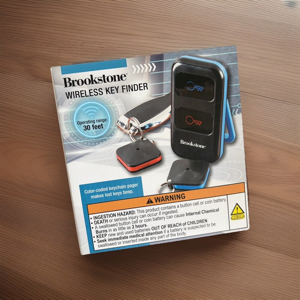 Brookstone Wireless Key Finder: Includes Remote & 2 Key Finders