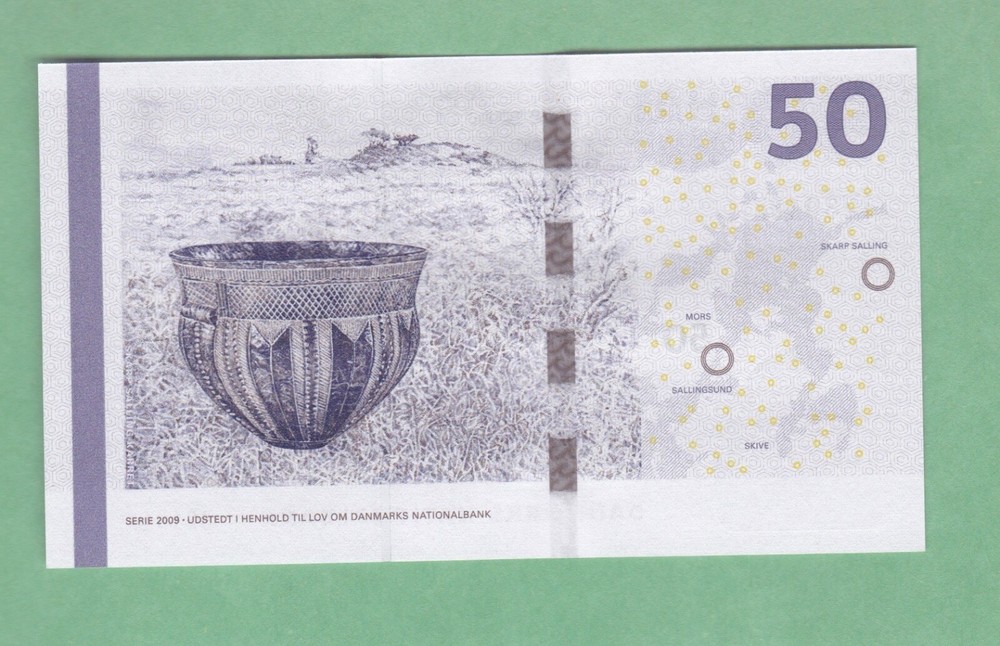 Denmark 50 Kroner 2009 Note P-65 UNCIRCULATED