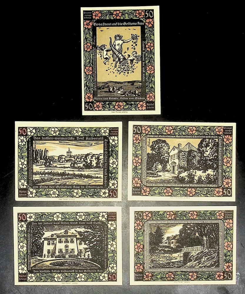 1921 Germany RITTERNUT 50 Phennig Banknote / Notgeld