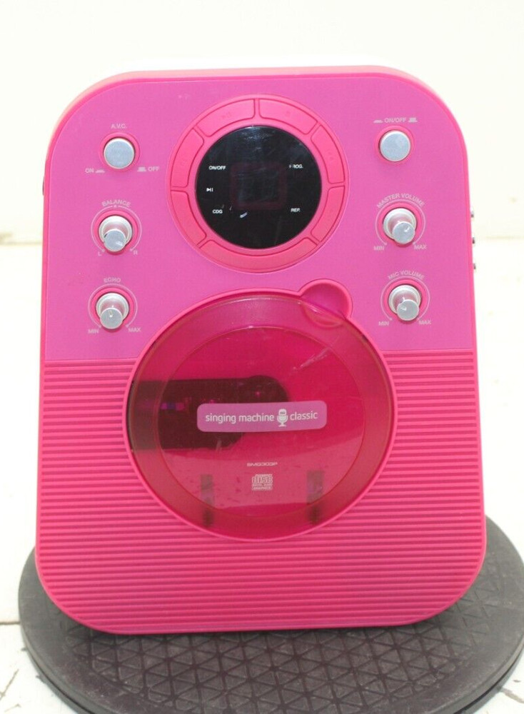 Singing Machine SMM303P Karaoke Machine CD Player