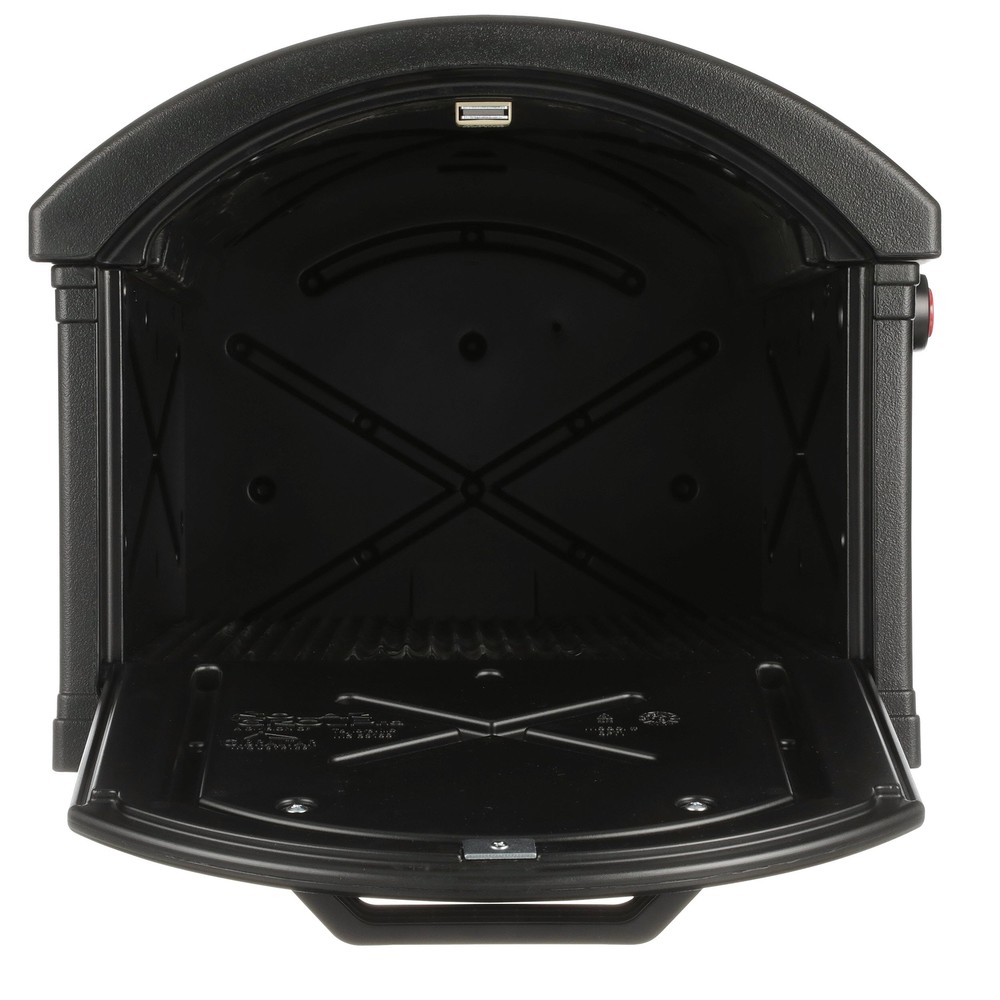 Extra Large Black Mailbox with Post Sleeve for Multiple Packages Durable USA ...
