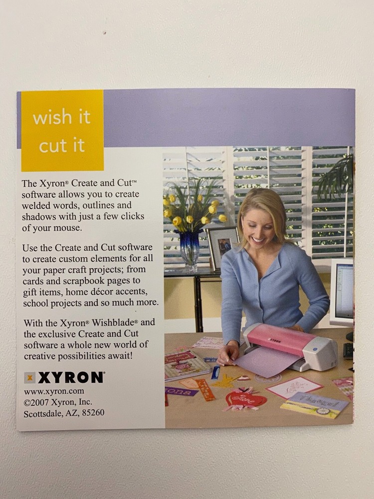 Create and Cut Software Xyron CD-ROM Mac PC Wish It Cut It Complete