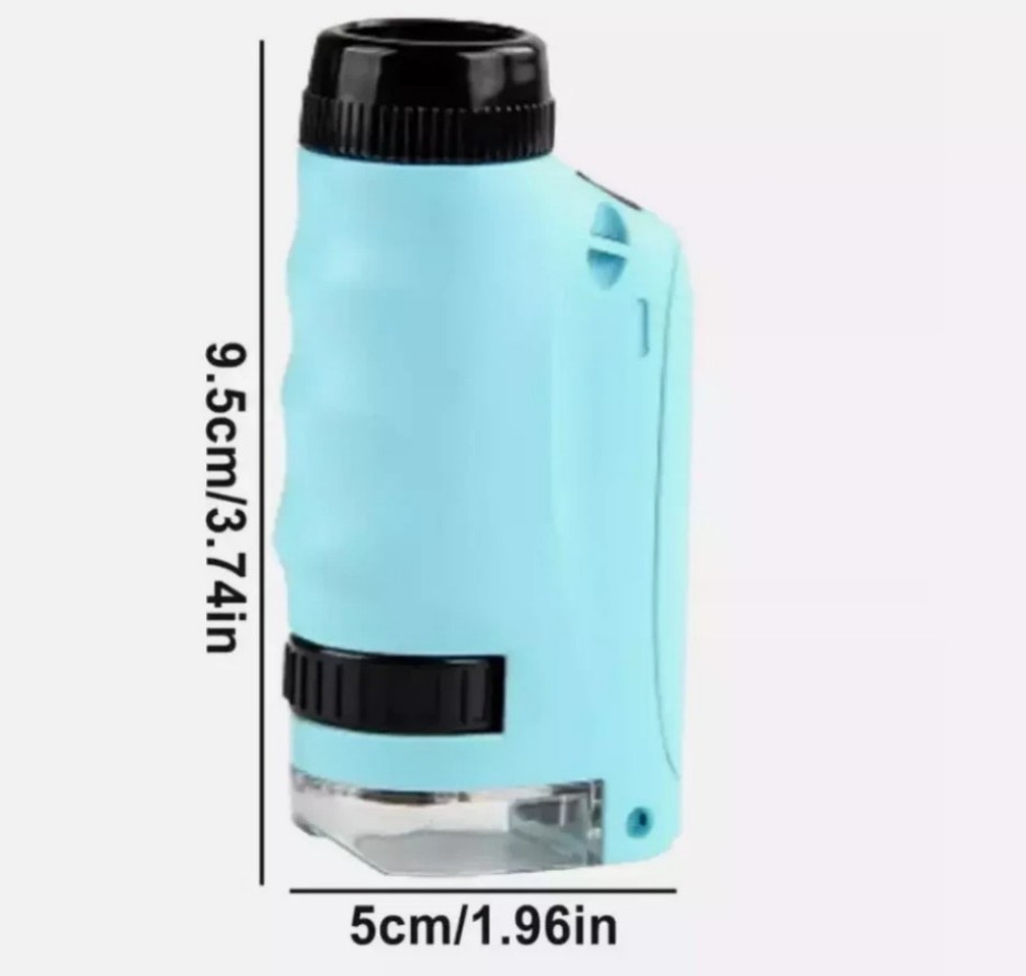 Mini Microscope for Kids gift Portable Microscope LED Lighting Small Handheld/-