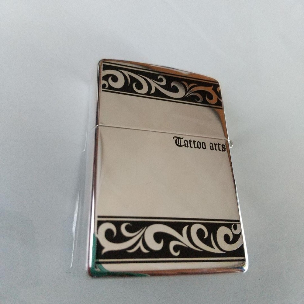 Zippo Customized Metal Dinosaur Silver One Sided Processing Lighter RegularOpens