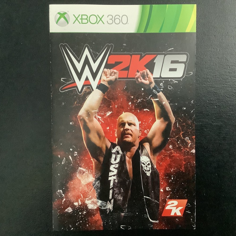 WWE 2K16 Microsoft Xbox 360 Instruction Manual Only