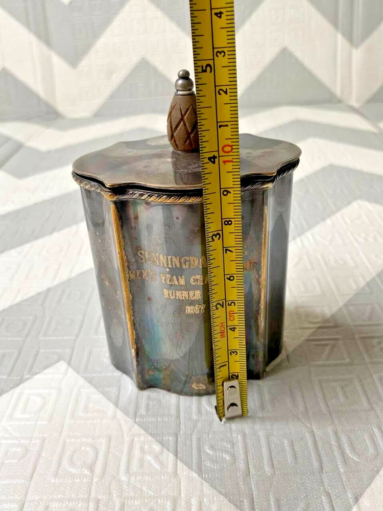 1960's Tea Caddy / Cigarette Box IFS Israel Freeman and Sons Italy Silverplate