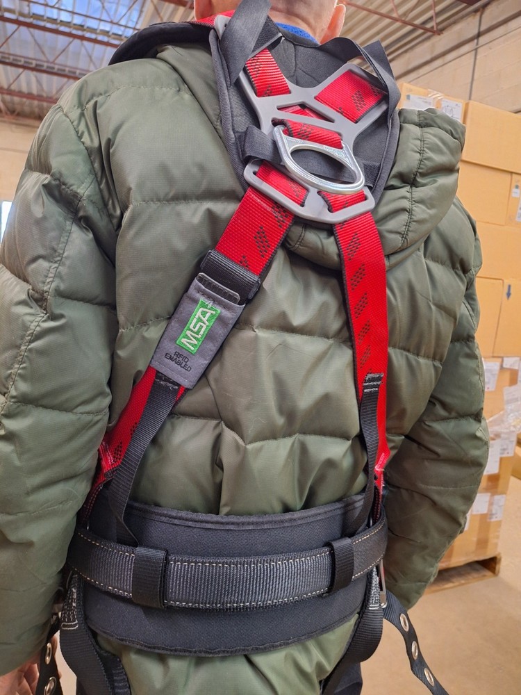 MSA 10057211 Technacurv Safety Harness - Construction Fall Protection - Size STD