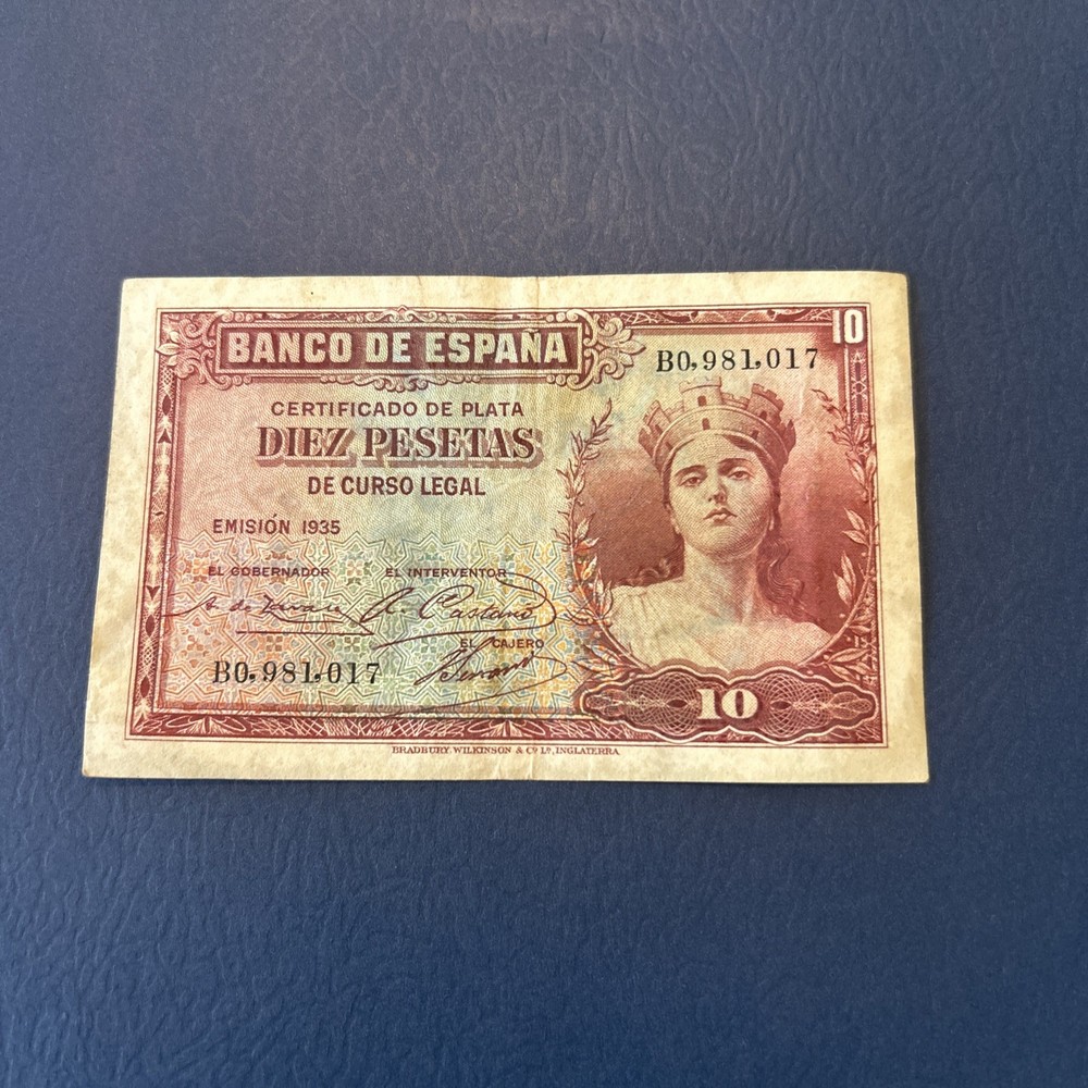 Spain- 10 Pesetas- 1935
