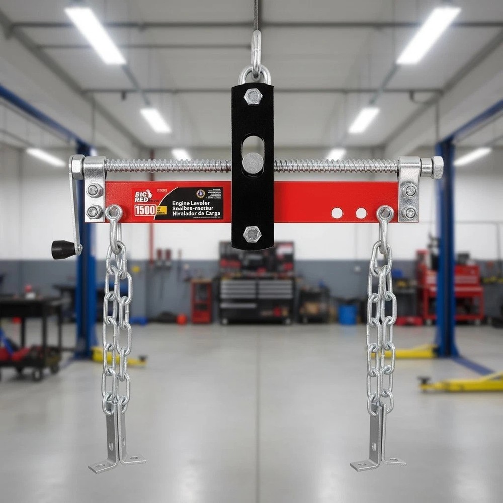 Adjustable Engine Leveler with Chains for Various Engine Configurations