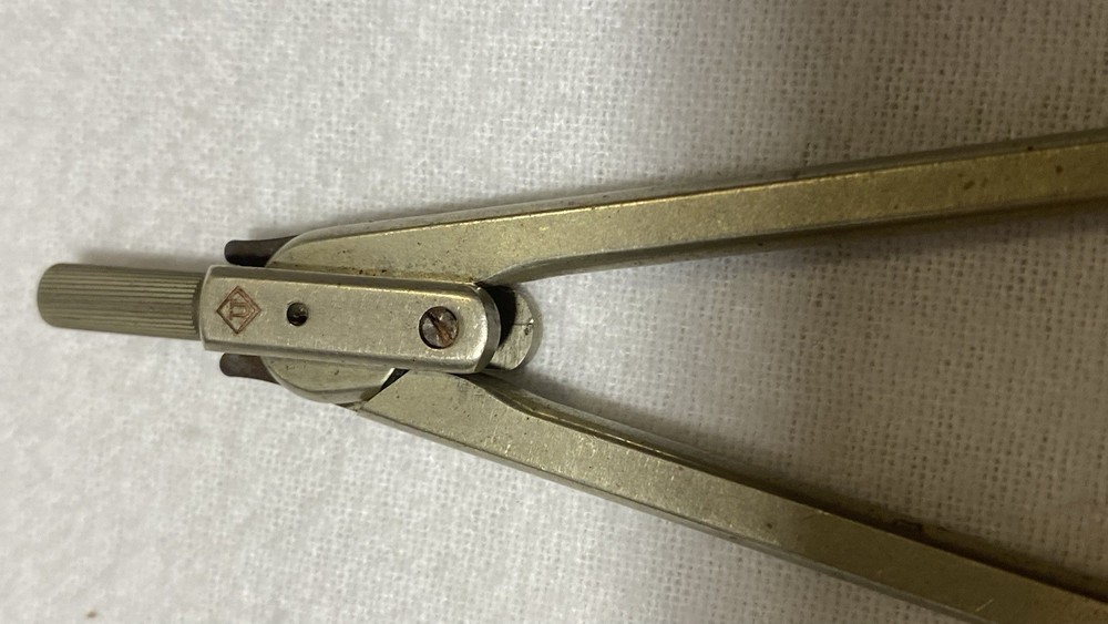 Vintage Metal Drafting Compass Drawing Tool Dietzgen Germany