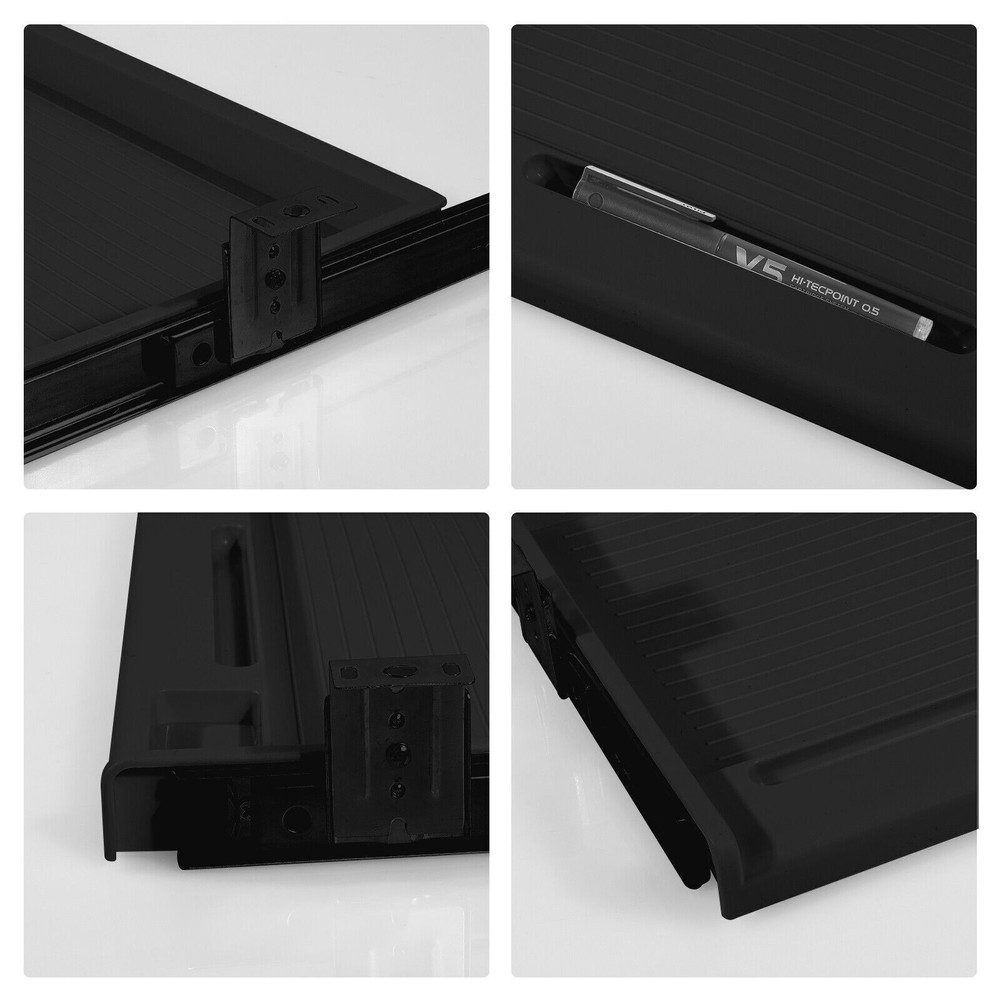 Undermount Sliding Keyboard Drawer Pull Out Keyboard Tray w/ Silent Sliding Rail