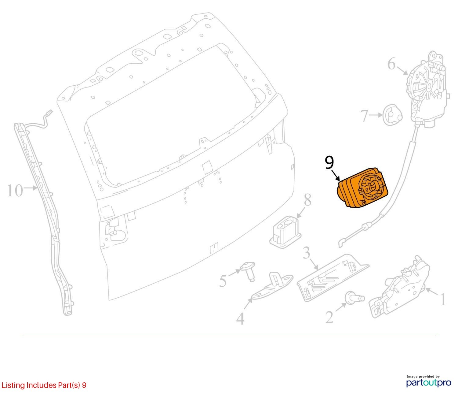 2018 2019 2020 Rover Discovery Sport OEM Rear Camera With Housing