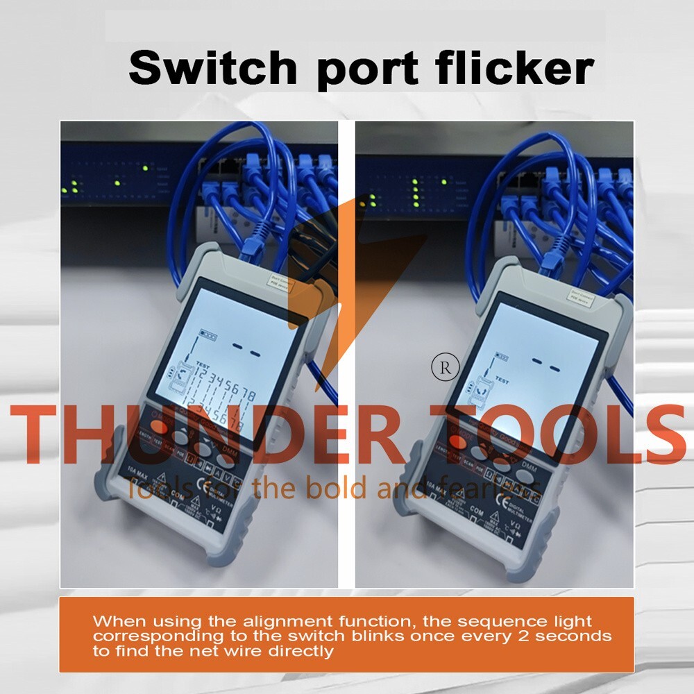 Thunder Tools ET616 Handheld Portable Network Cable Tester with LCD