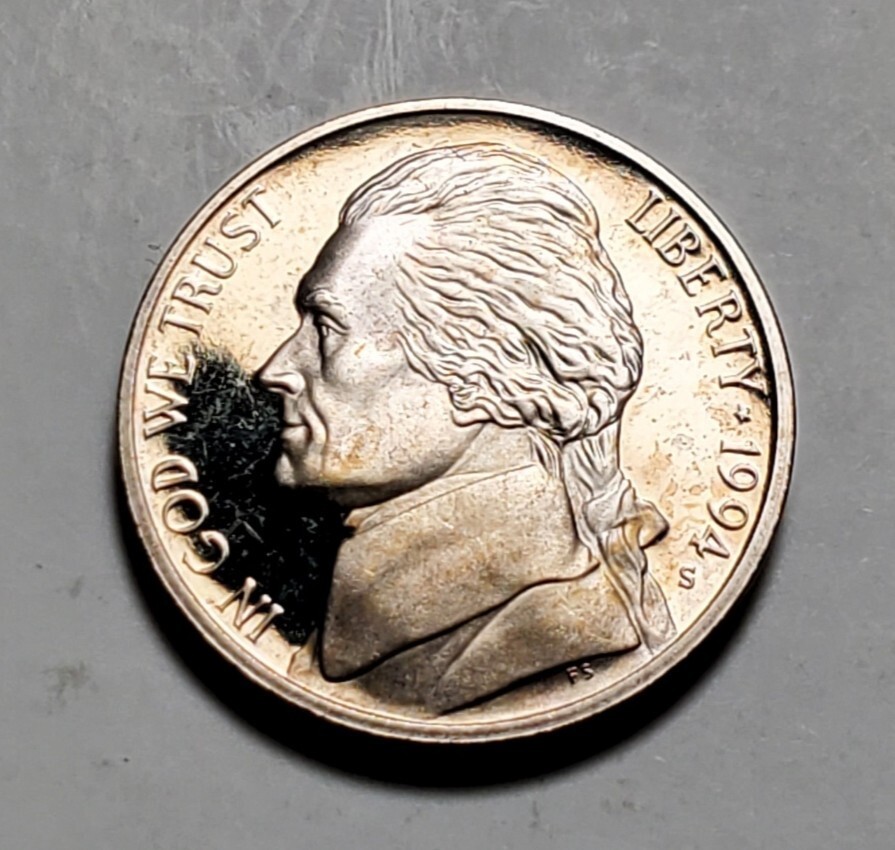 1994 S  JEFFERSON NICKEL PROOF UNC #C5892