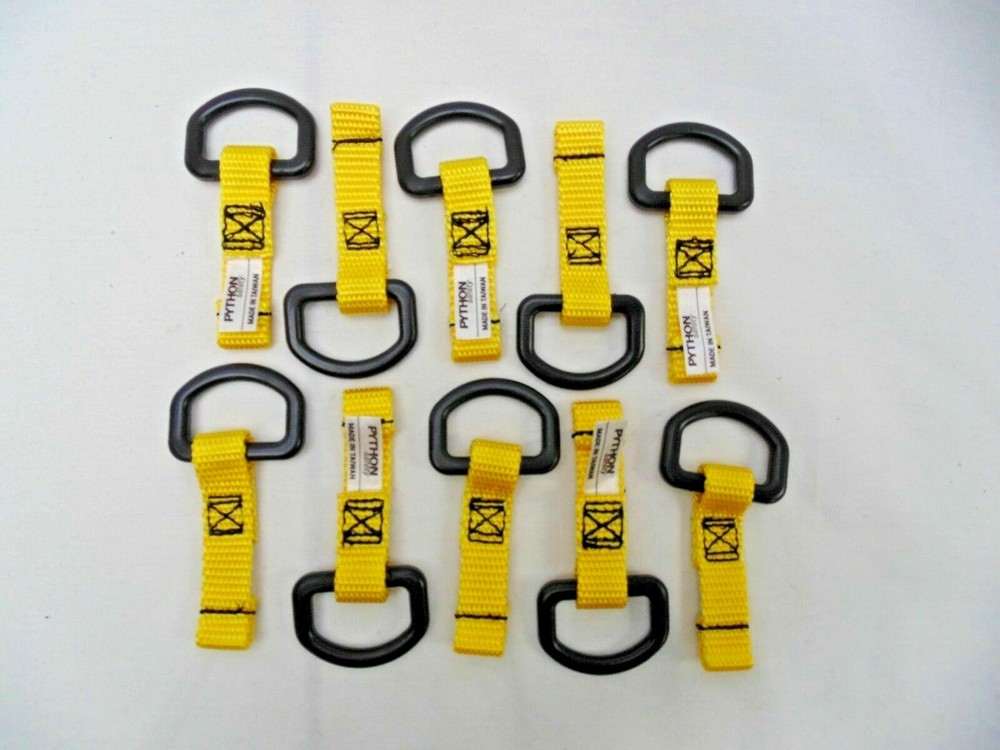 Pk/10 DBI Saia Python Safety D-Ring Attachment 0.5" x 2.25" Non-Conductive