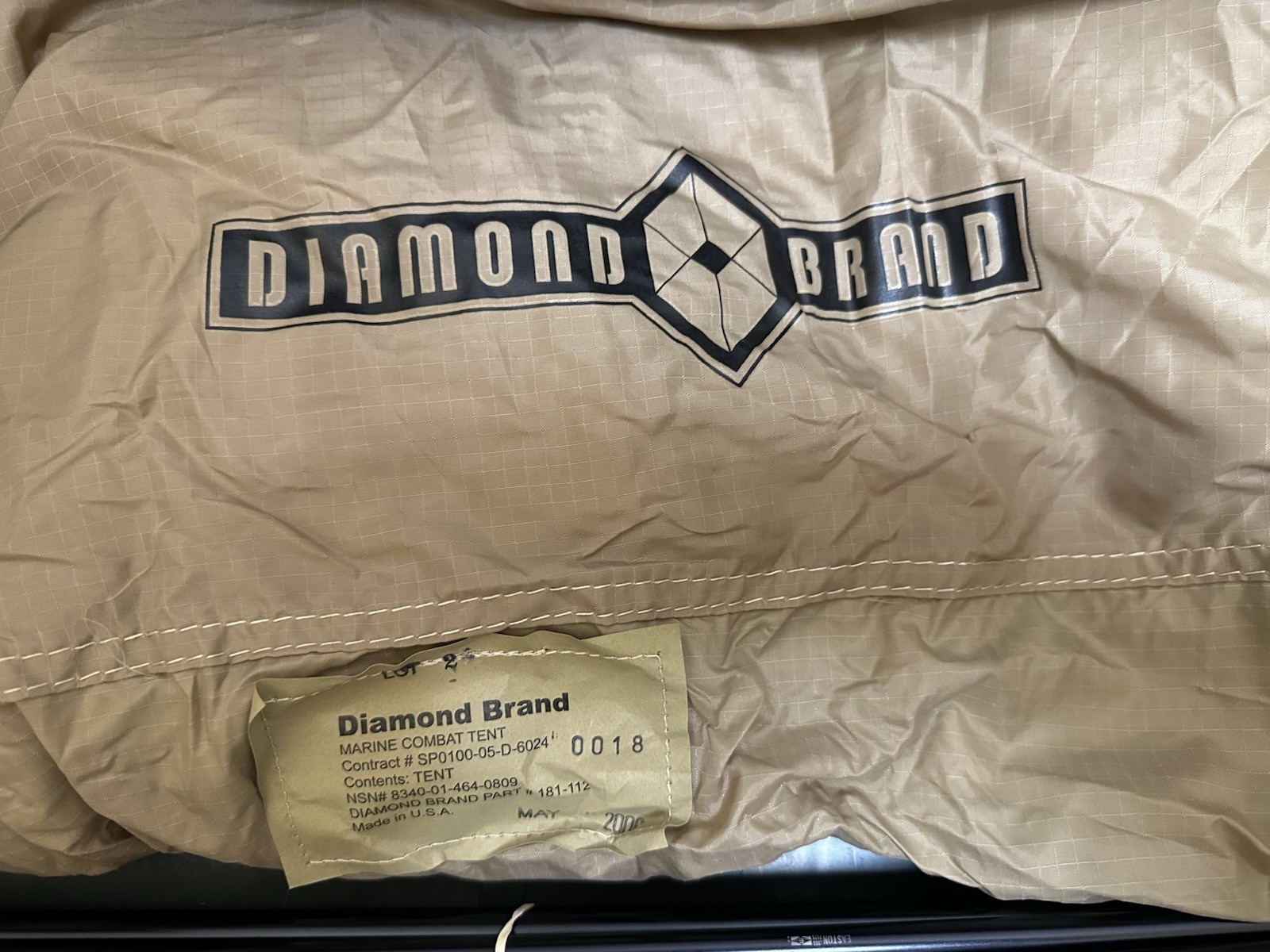 USMC Two Man Combat Tent Woodlands Camo Diamond Brand New old stock