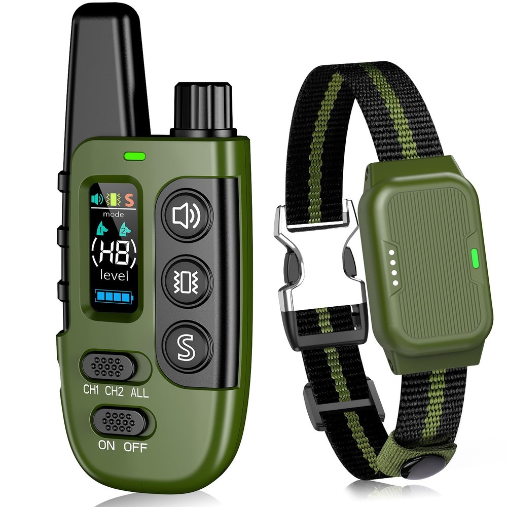 Waterproof Dog Training Collar with Remote Control, Vibration  Static Modes