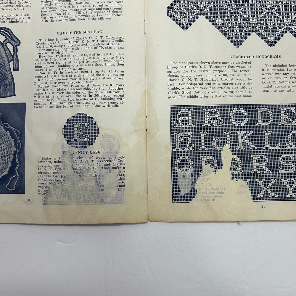 Antique Crochet Booklets Magazines Patterns 5 Booklets & 1 Pamphlet